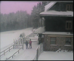 Terasa horského hotelu