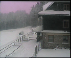 Terasa horského hotelu