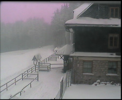 Terasa horského hotelu