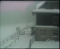 Terasa horského hotelu