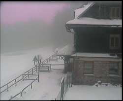 Terasa horského hotelu