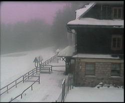 Terasa horského hotelu