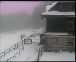 Terasa horského hotelu