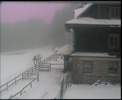 Terasa horského hotelu