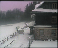 Terasa horského hotelu