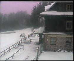 Terasa horského hotelu