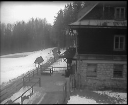 Terasa horského hotelu