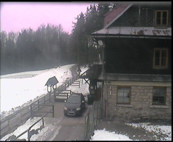 Terasa horského hotelu