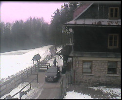 Terasa horského hotelu