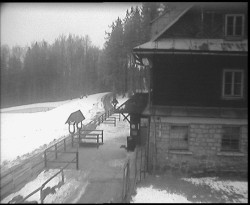Terasa horského hotelu