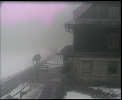 Terasa horského hotelu