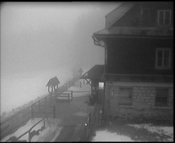 Terasa horského hotelu