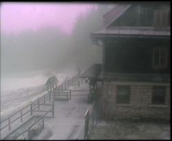 Terasa horského hotelu