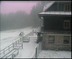 Terasa horského hotelu