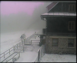 Terasa horského hotelu