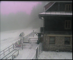 Terasa horského hotelu