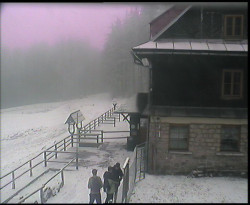 Terasa horského hotelu