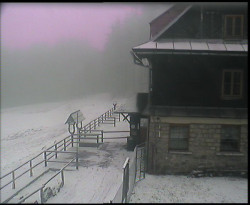 Terasa horského hotelu