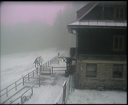 Terasa horského hotelu