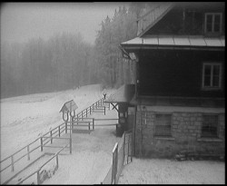 Terasa horského hotelu