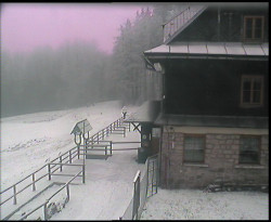 Terasa horského hotelu