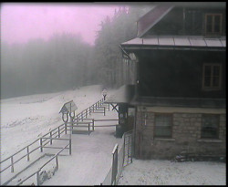 Terasa horského hotelu