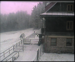 Terasa horského hotelu