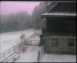 Terasa horského hotelu