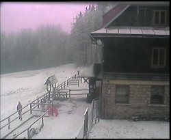 Terasa horského hotelu