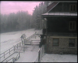 Terasa horského hotelu