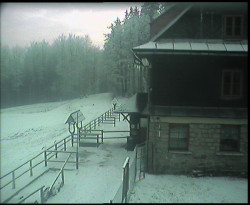Terasa horského hotelu