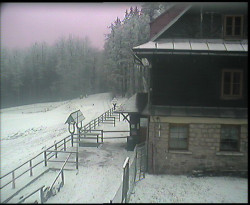 Terasa horského hotelu