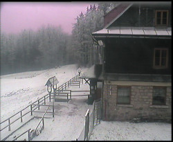 Terasa horského hotelu