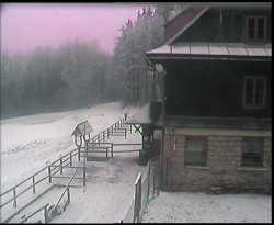 Terasa horského hotelu