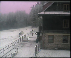 Terasa horského hotelu