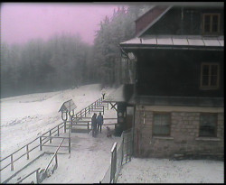 Terasa horského hotelu