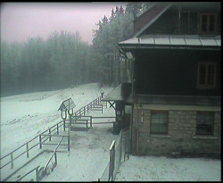 Terasa horského hotelu