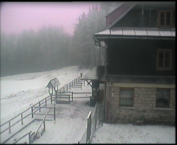 Terasa horského hotelu