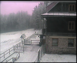 Terasa horského hotelu