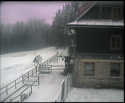 Terasa horského hotelu