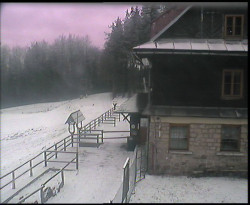 Terasa horského hotelu