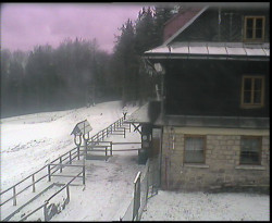 Terasa horského hotelu