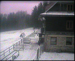 Terasa horského hotelu