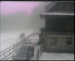 Terasa horského hotelu