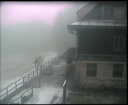 Terasa horského hotelu