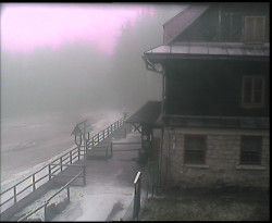 Terasa horského hotelu