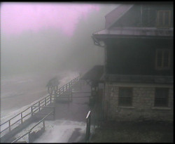 Terasa horského hotelu