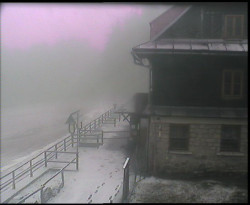 Terasa horského hotelu