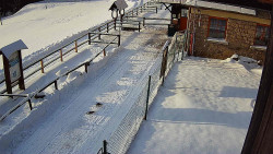 Terasa horského hotelu