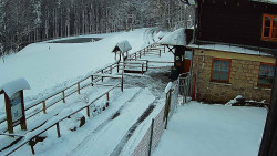 Terasa horského hotelu